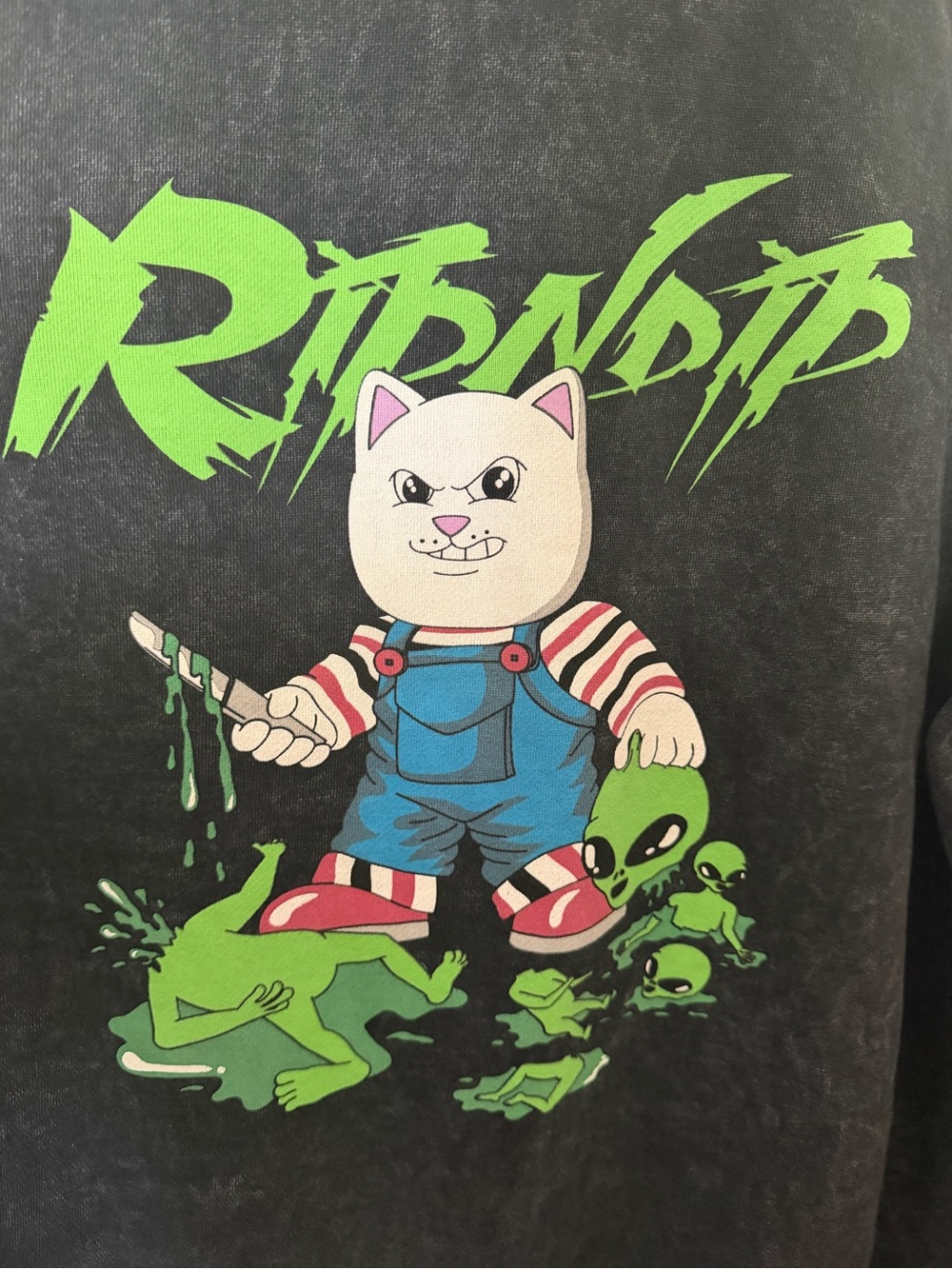 RIPNDIP "Childs Play" Skateboard Hoodie Rip N Dip Sweatshirt Black Size XL